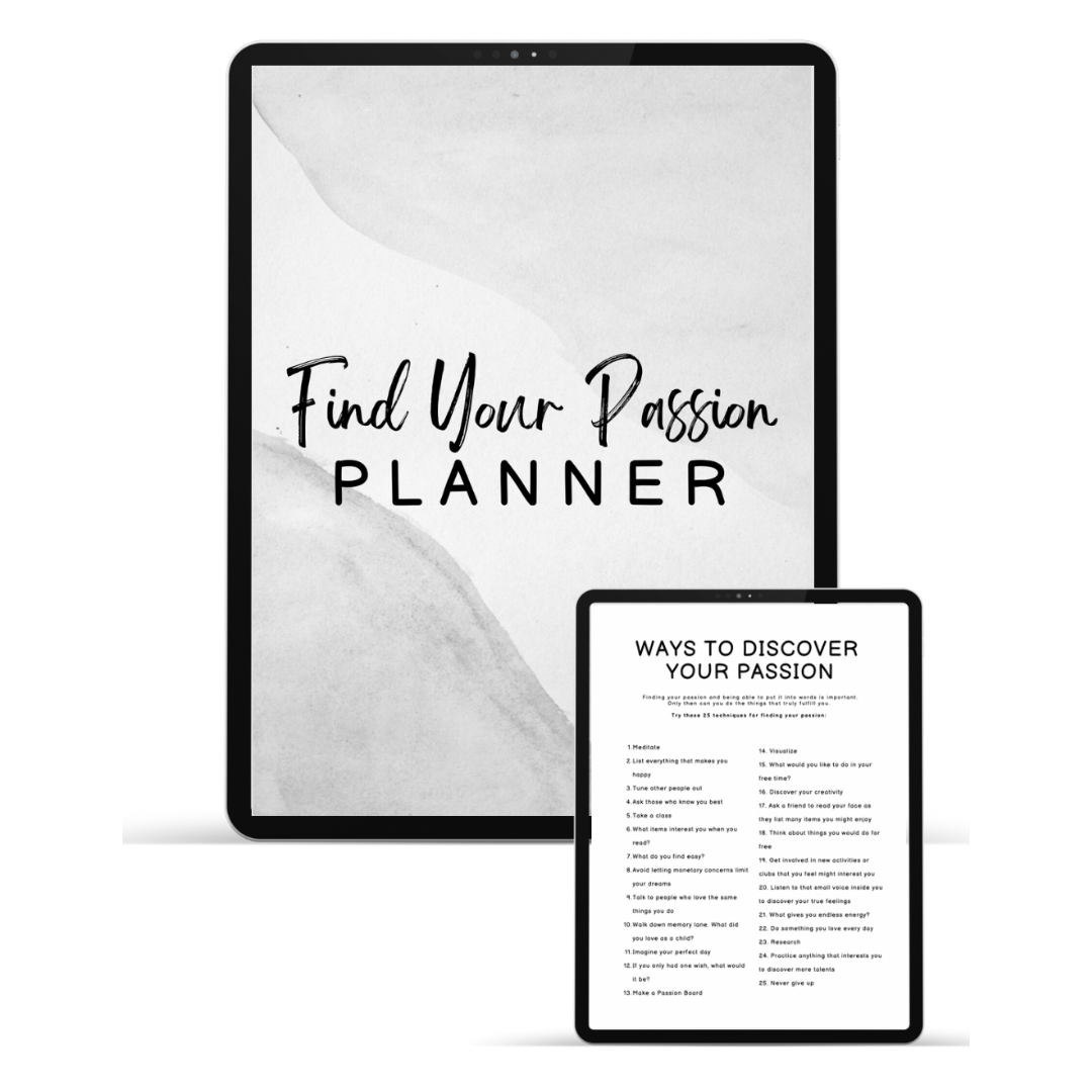 Find Your Passion Planner